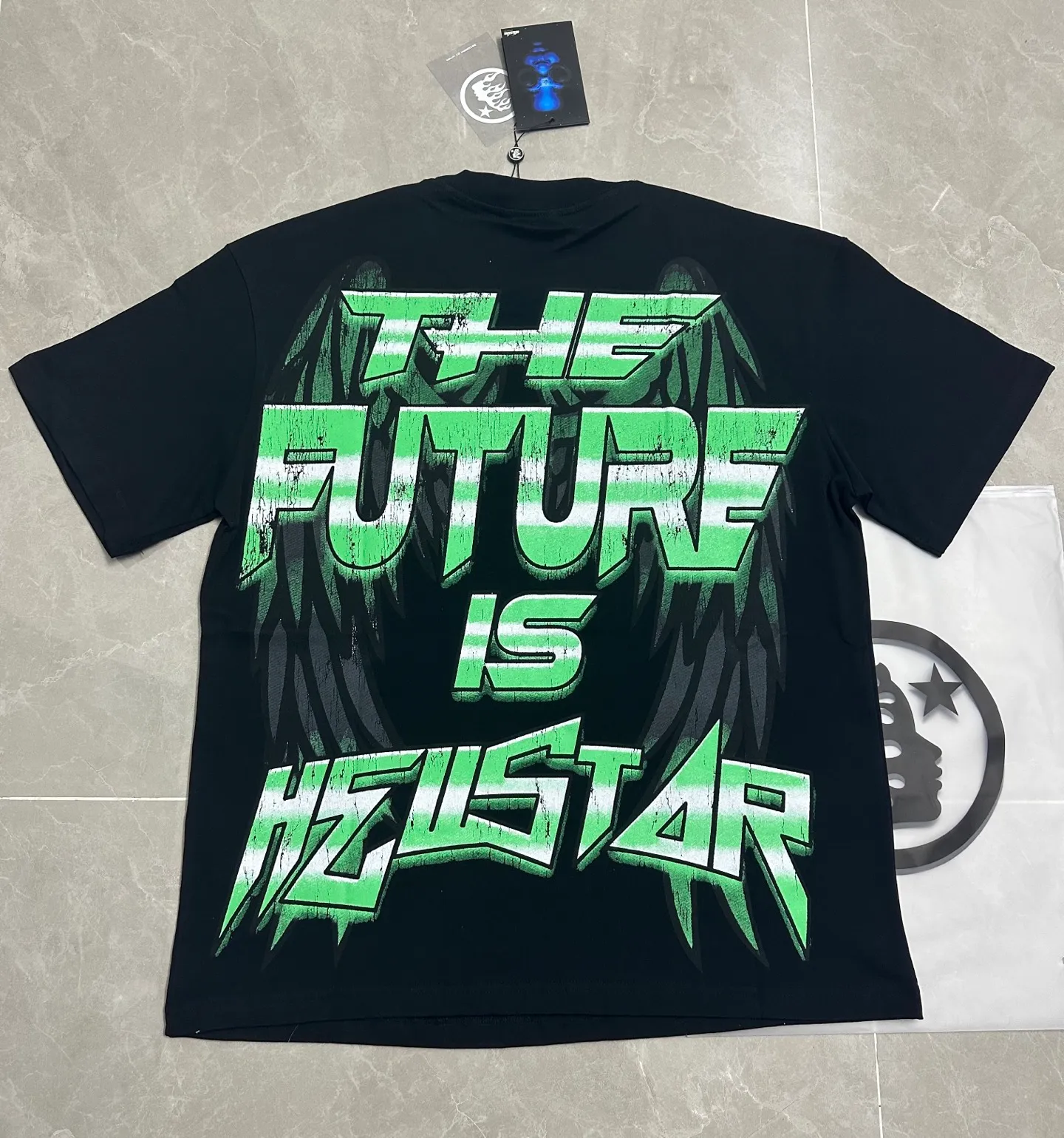 783# /Black In Stock Hellstar 、 T （fabric):32 240 Sizes（size）：S-M- L- X L （colour）： 、Black